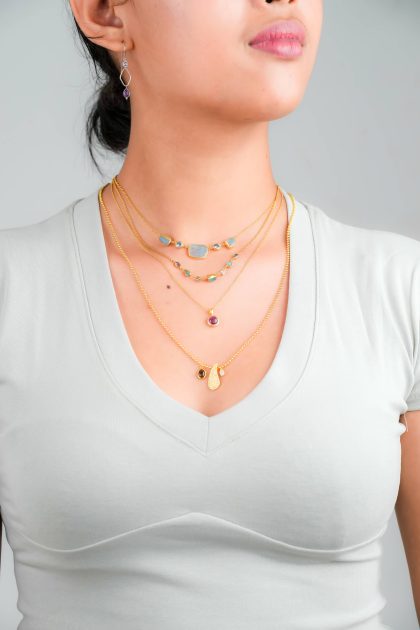 Splash Golden Necklace